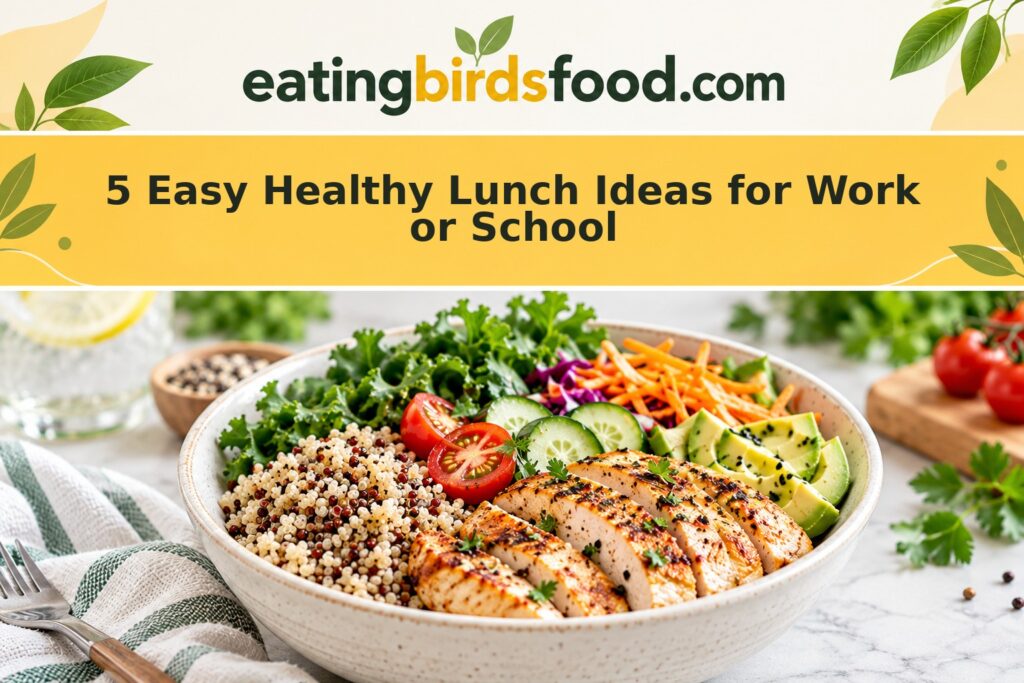 5 Easy Healthy Lunch Ideas for Work or School 5 Easy Healthy Lunch Ideas for Work or School